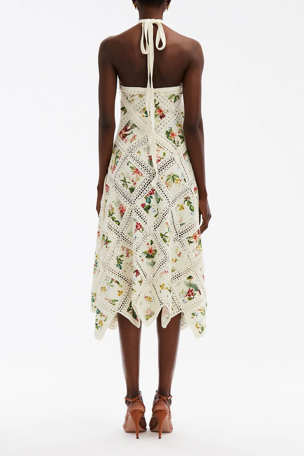 Halter Floral Midi Dress - Image 5
