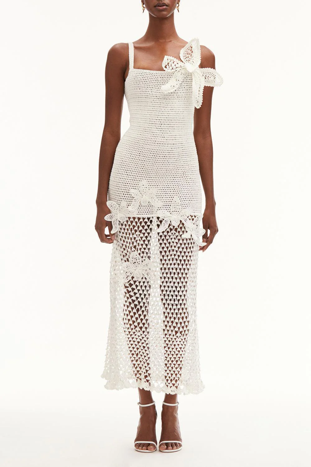 Halter Orchid Embroidered Dress - Image 2