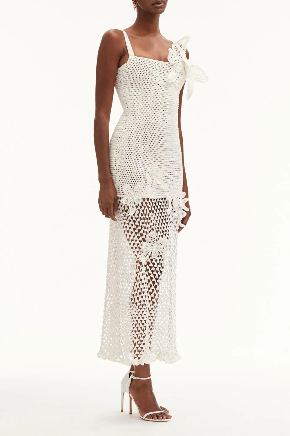 Halter Orchid Embroidered Dress - Image 4