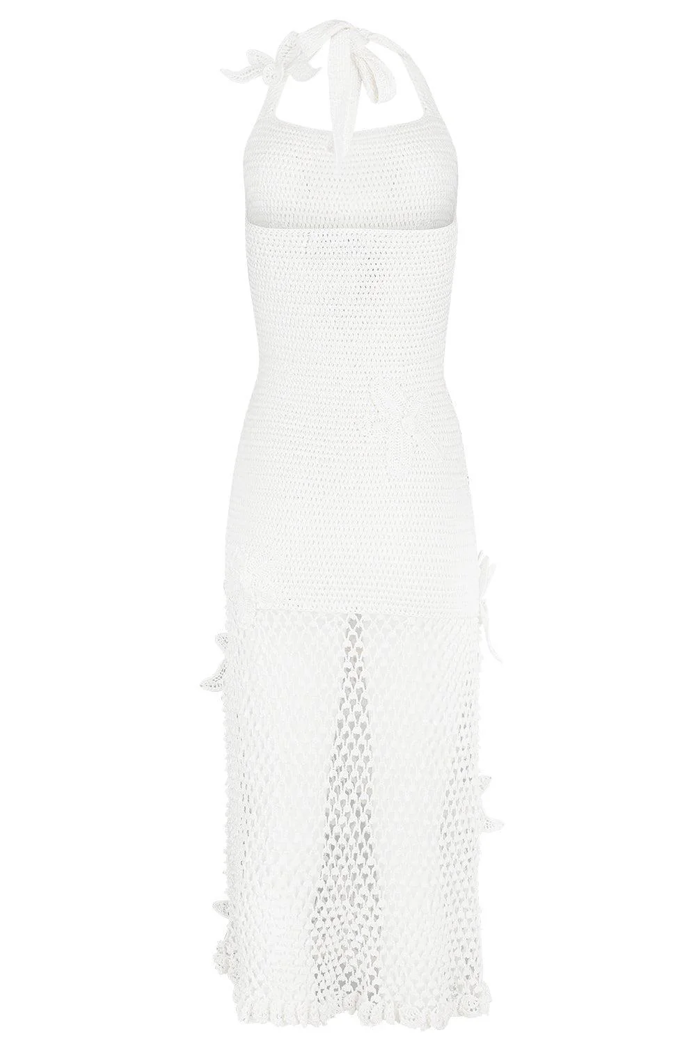 Halter Orchid Embroidered Dress - Image 6