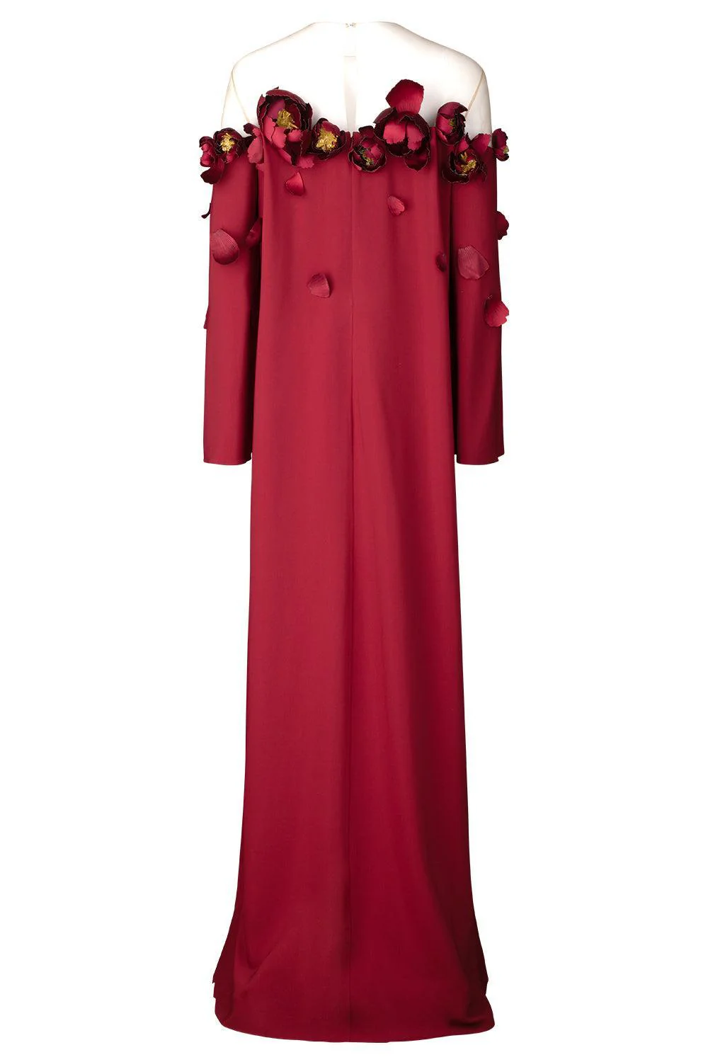Illusion Off Shoulder Embroidered Caftan - Image 6