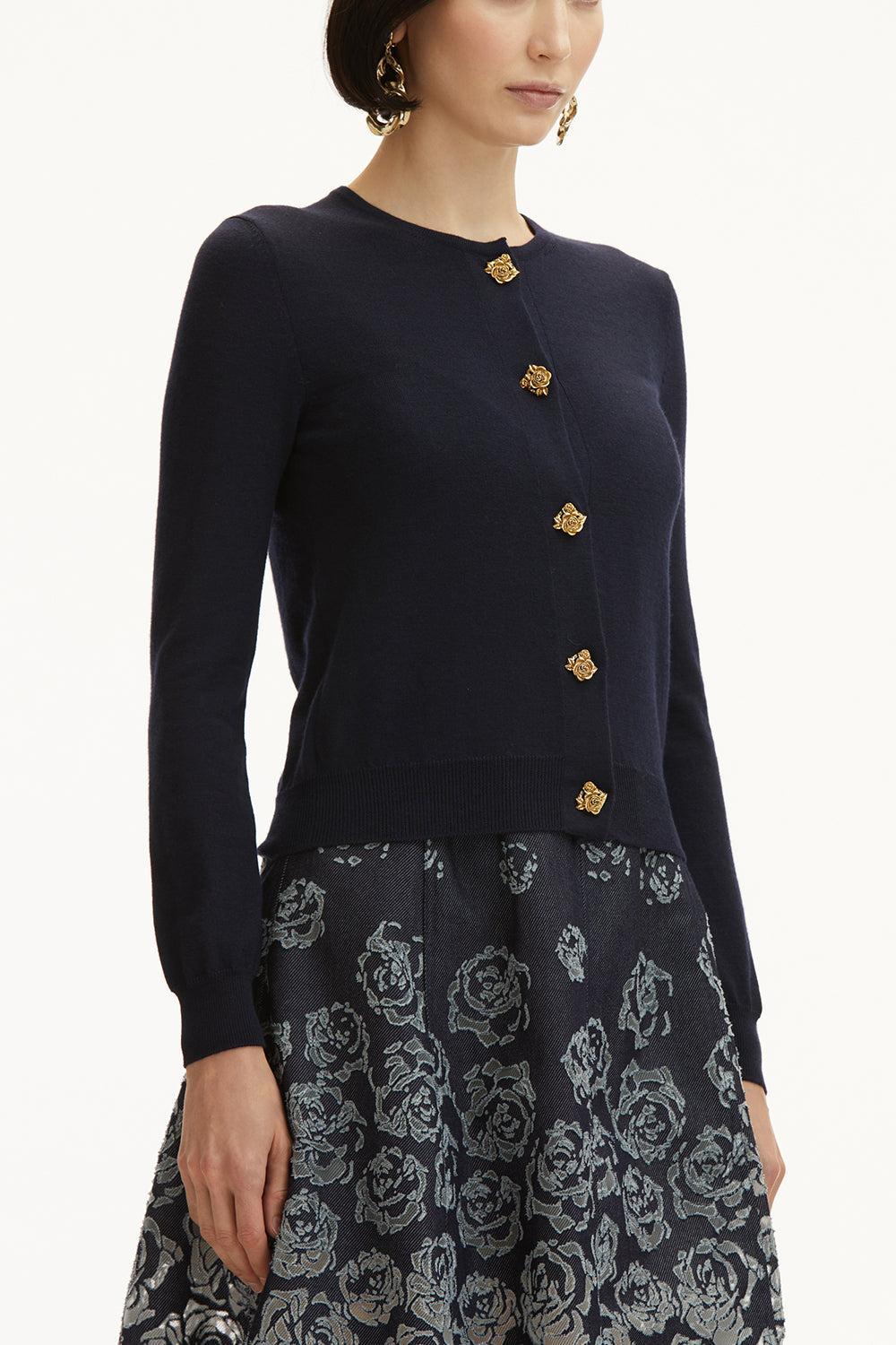 JEWEL BUTTON CARDIGAN - Image 4