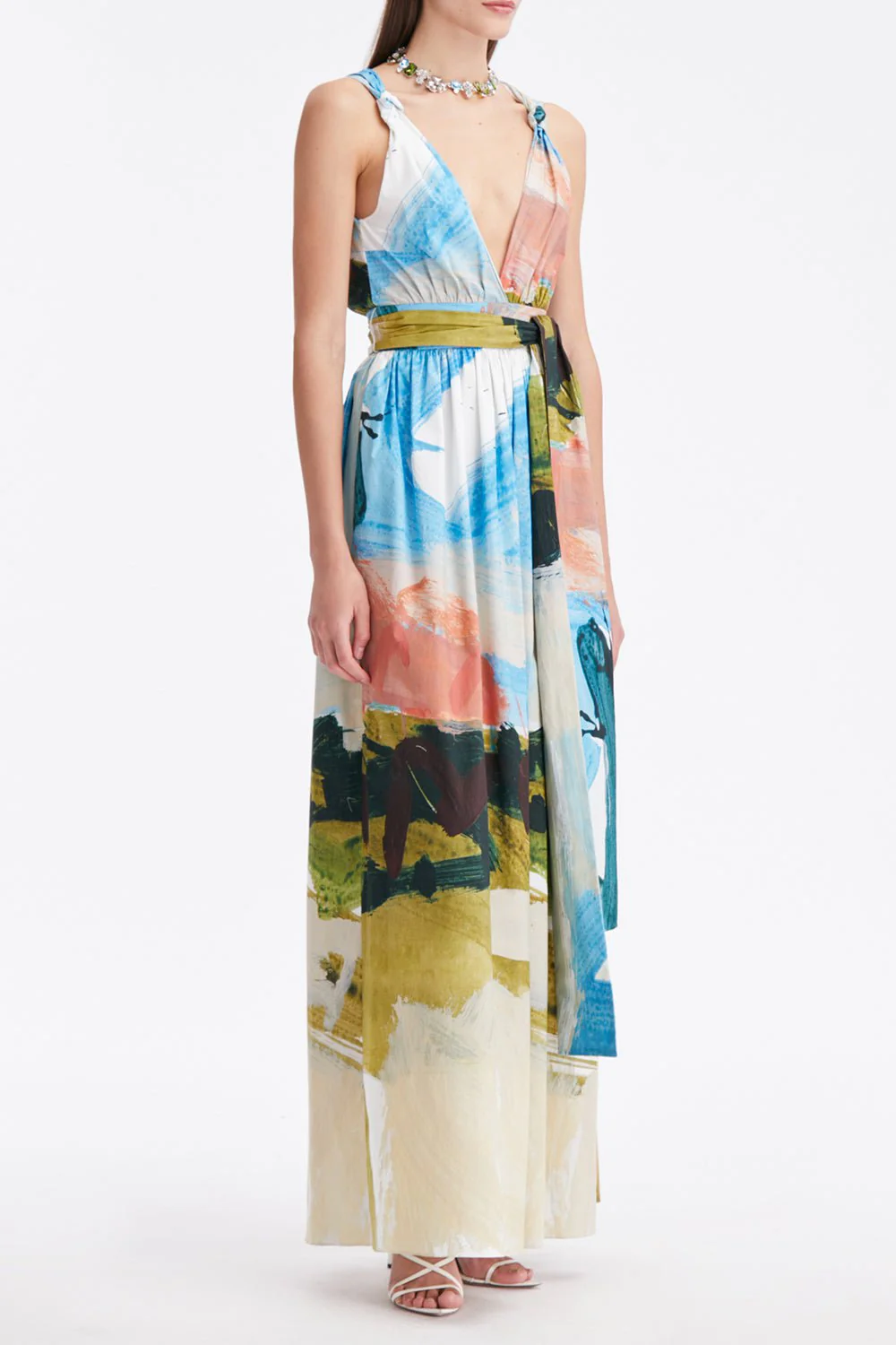Landscape Tie Maxi Dress - Image 2