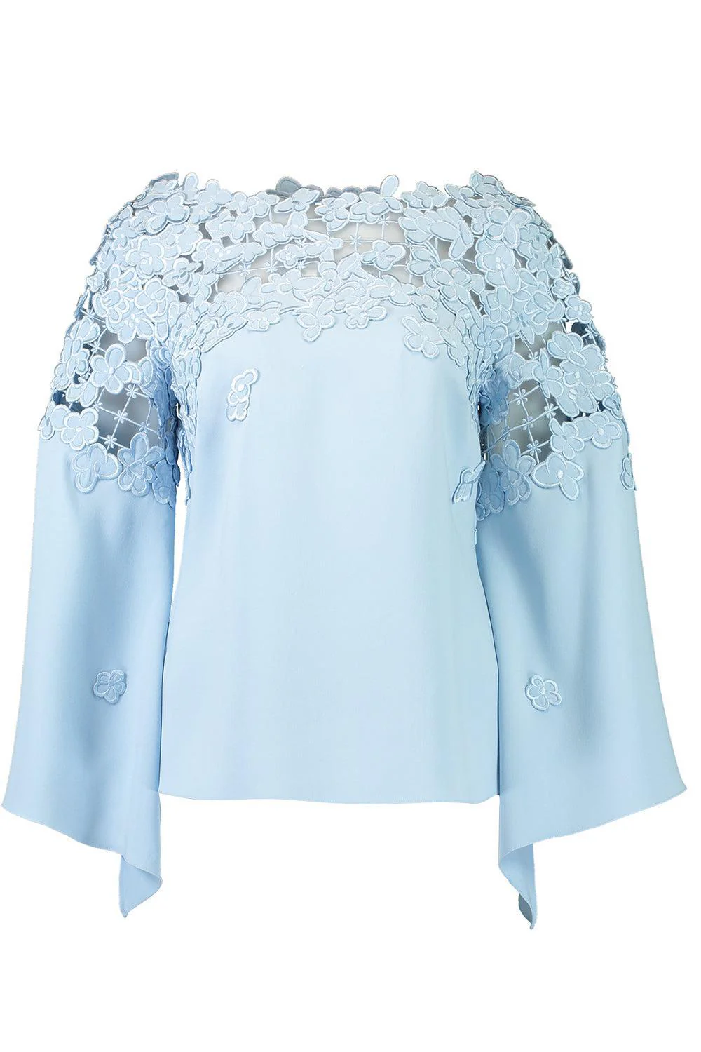 Long Sleeve Embroidered Blouse - Image 3