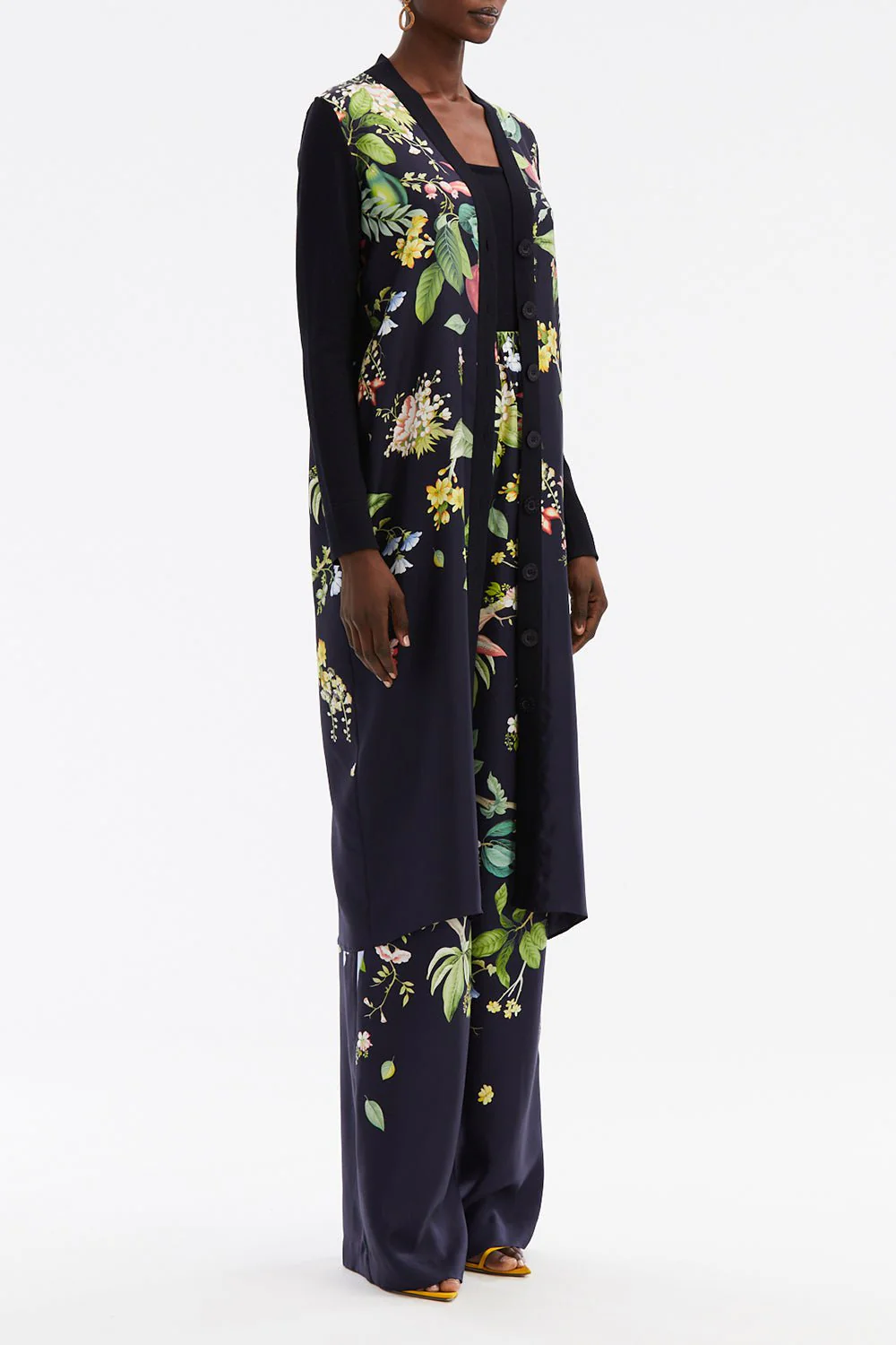 Long Sleeve Floral Cardigan - Image 3