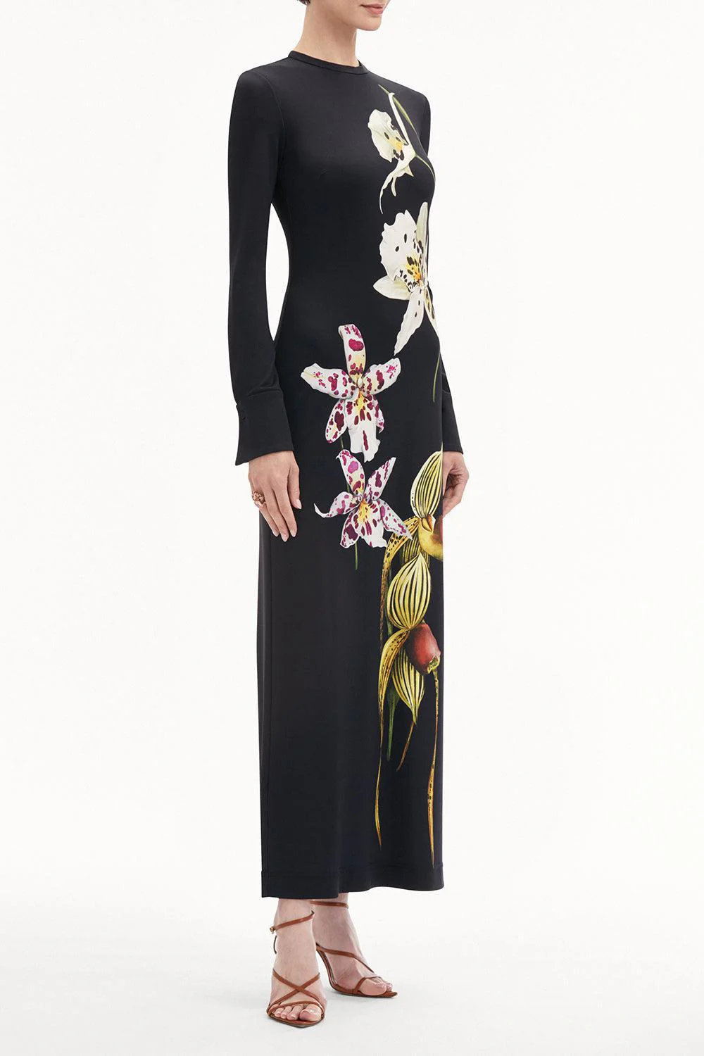 Long Sleeve Orchids Dress - Image 2
