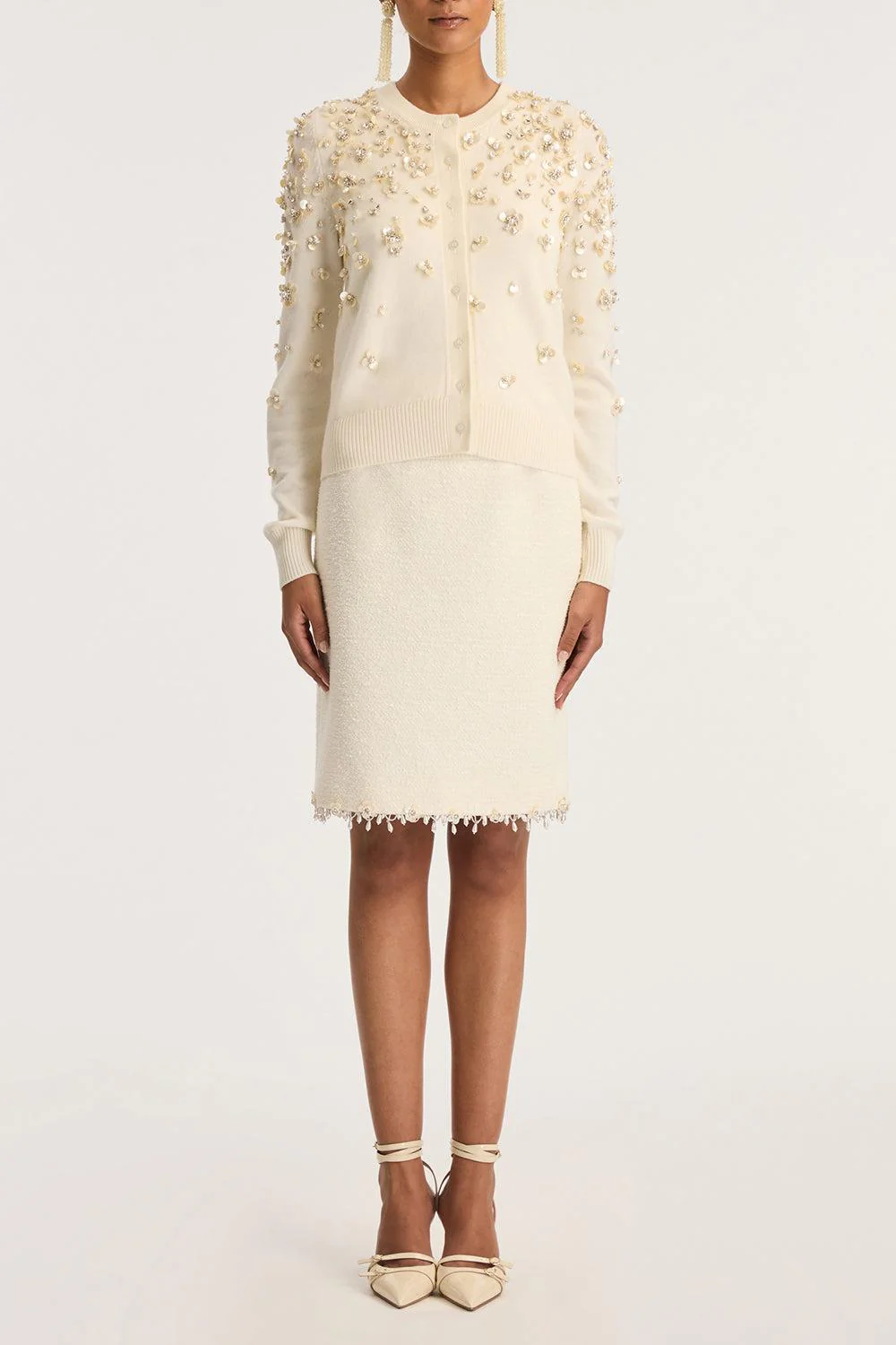 Mother of Pearl Embroidered Cardigan - Image 2