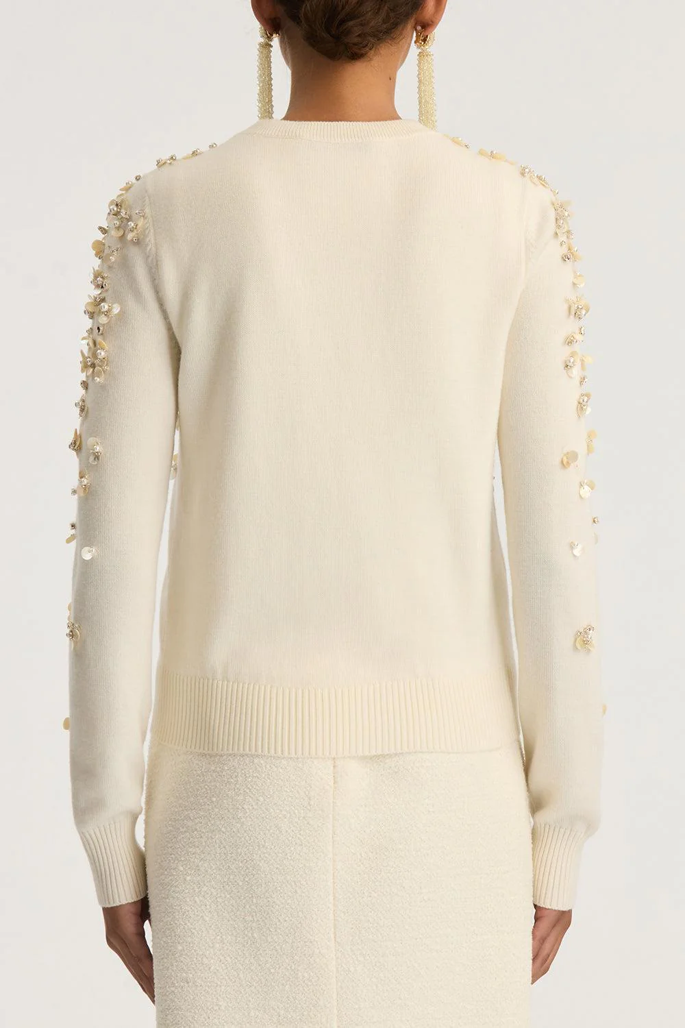 Mother of Pearl Embroidered Cardigan - Image 6