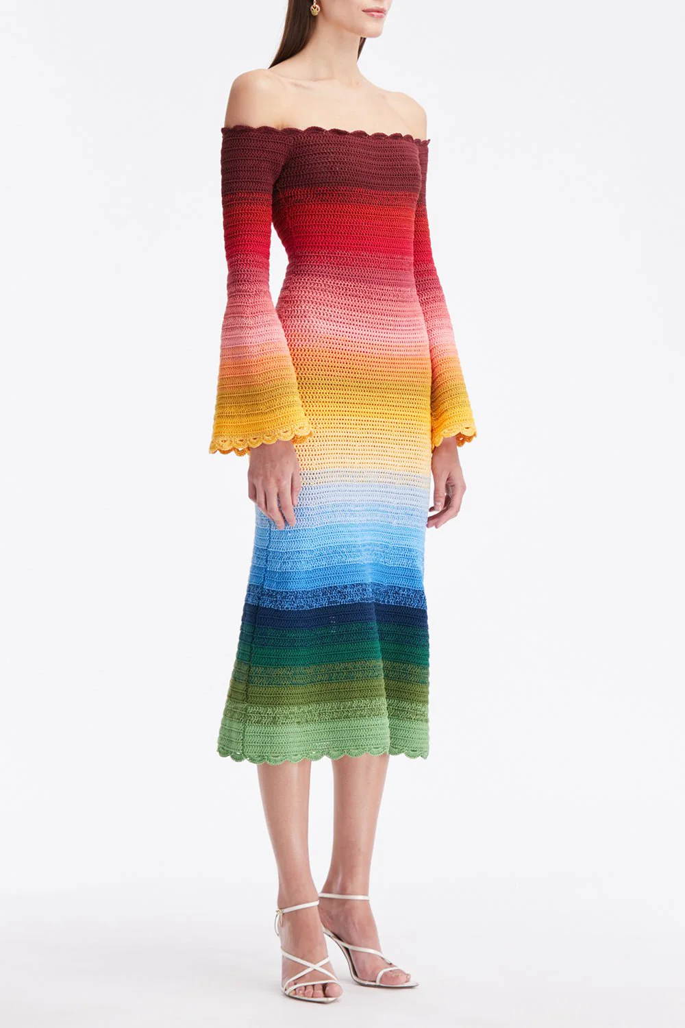 Off Shoulder Ombre Dress - Image 2