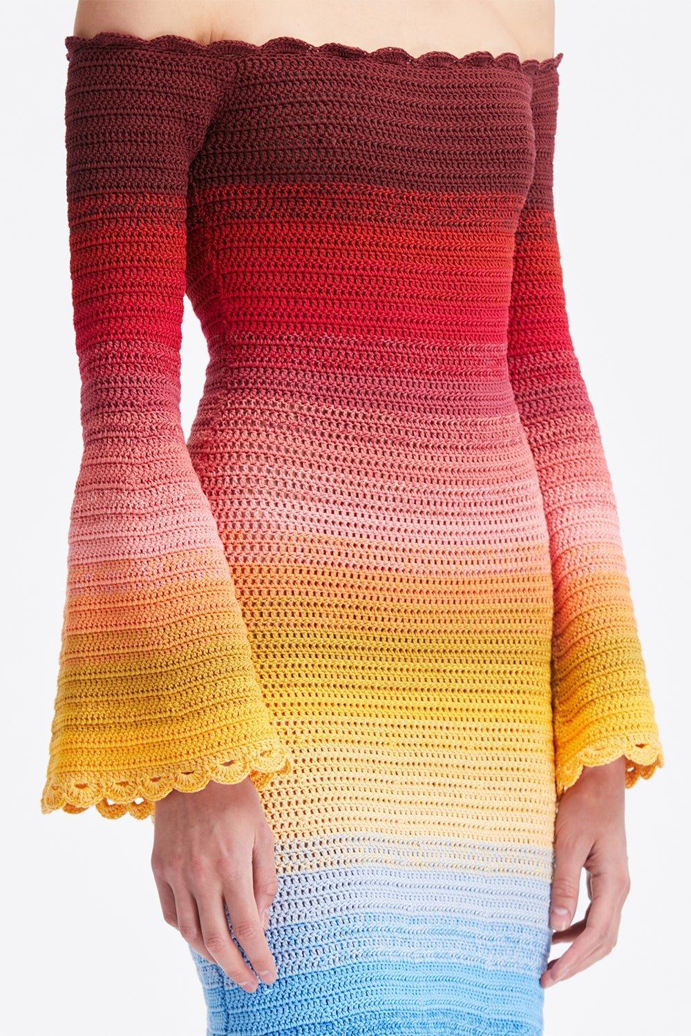 Off Shoulder Ombre Dress - Image 3