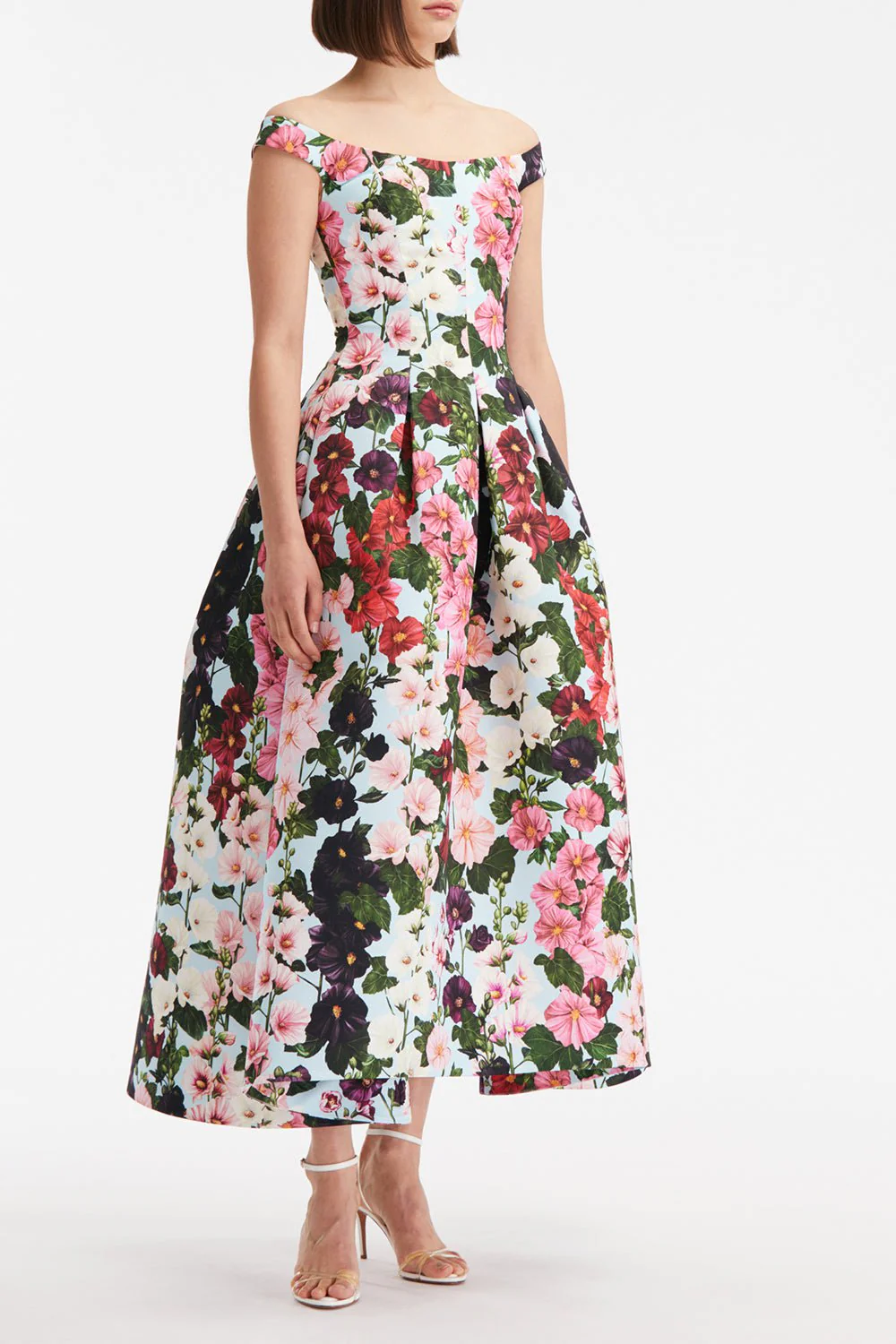 Off Shoulder Tea Length Dress - Image 3
