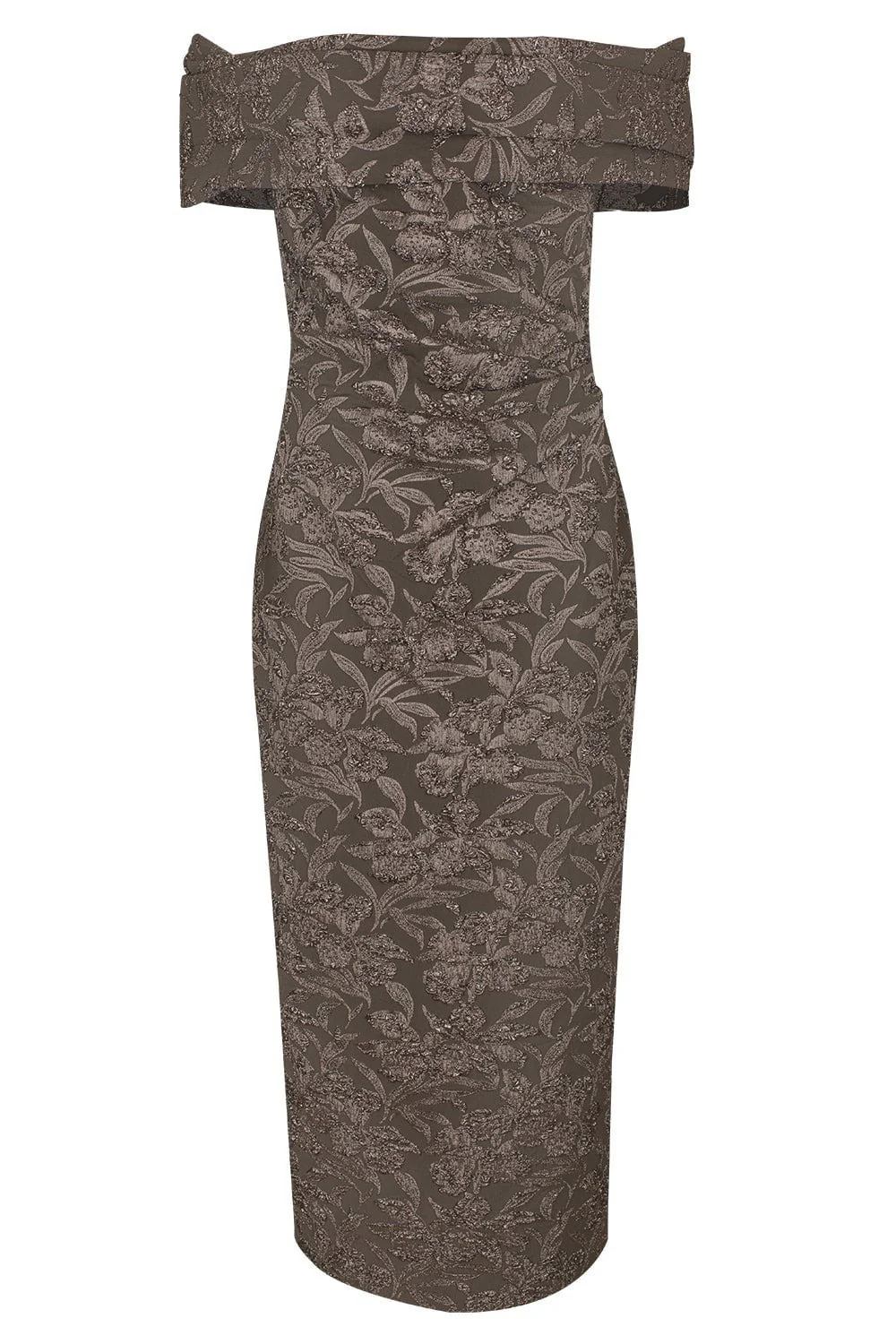 Off The Shoulder Draped Orchid Dress