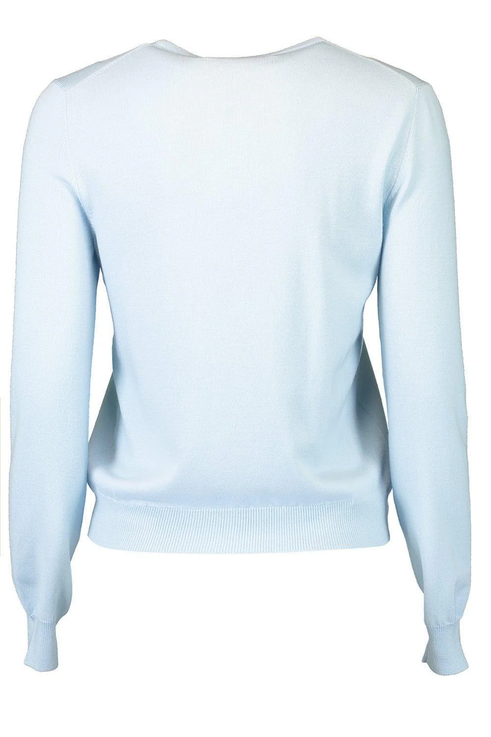 Orchid Embroidered Crewneck Cardigan - Image 6