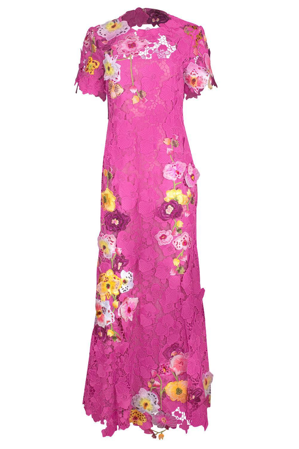 Orchid Embroidered Gown
