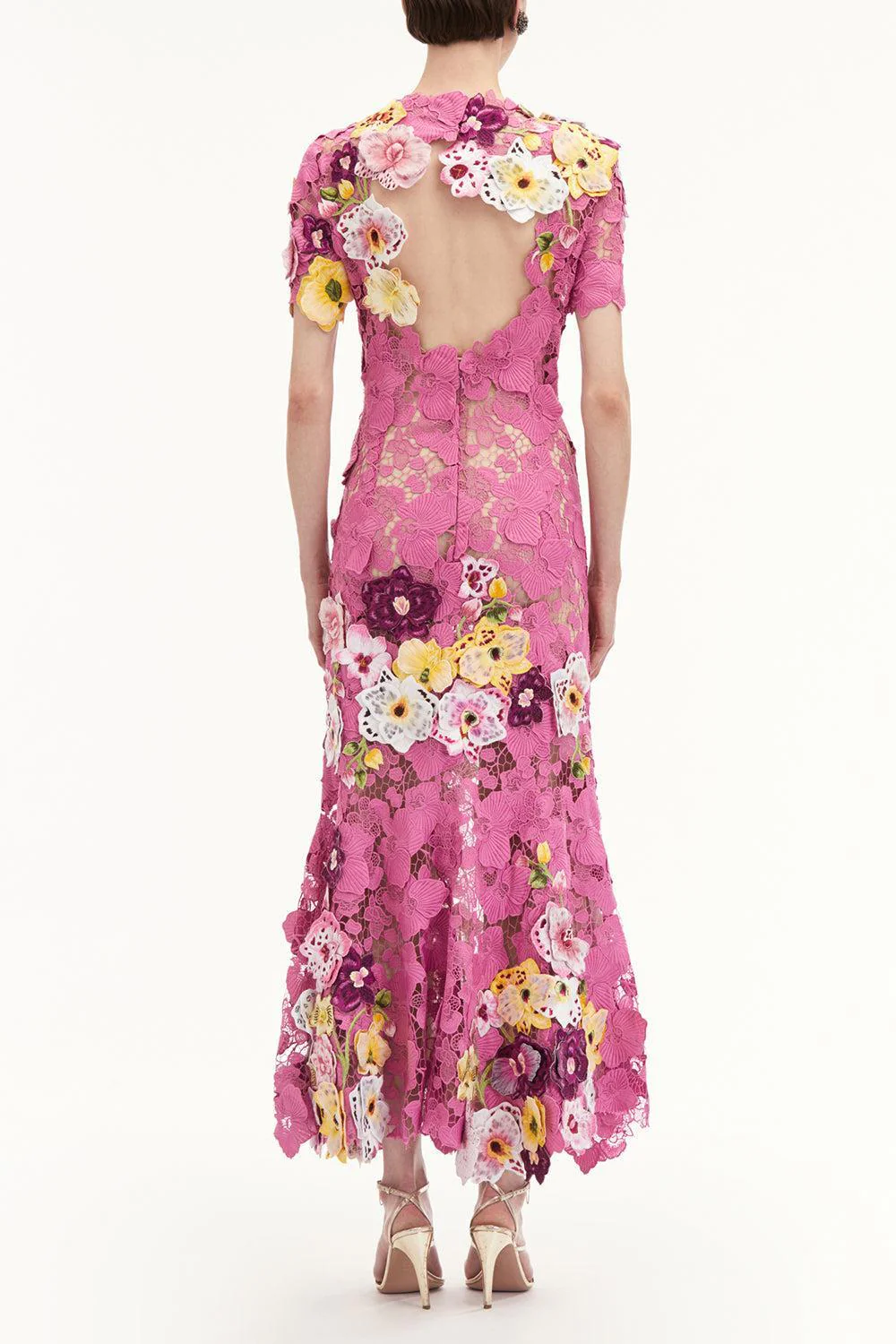 Orchid Embroidered Gown - Image 4