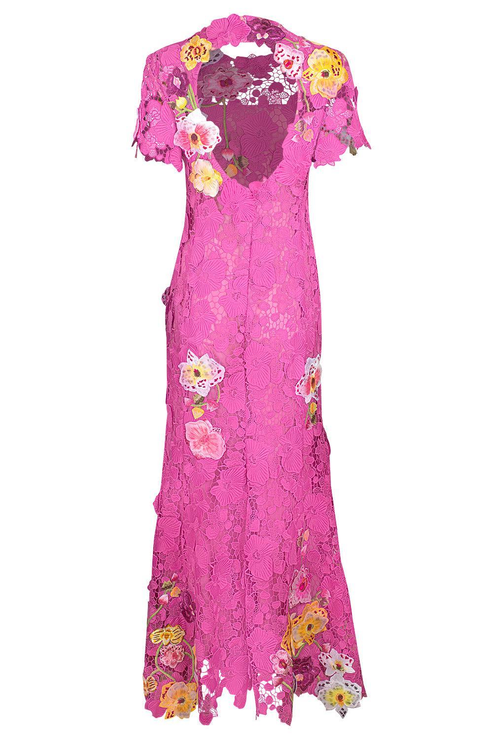 Orchid Embroidered Gown - Image 5