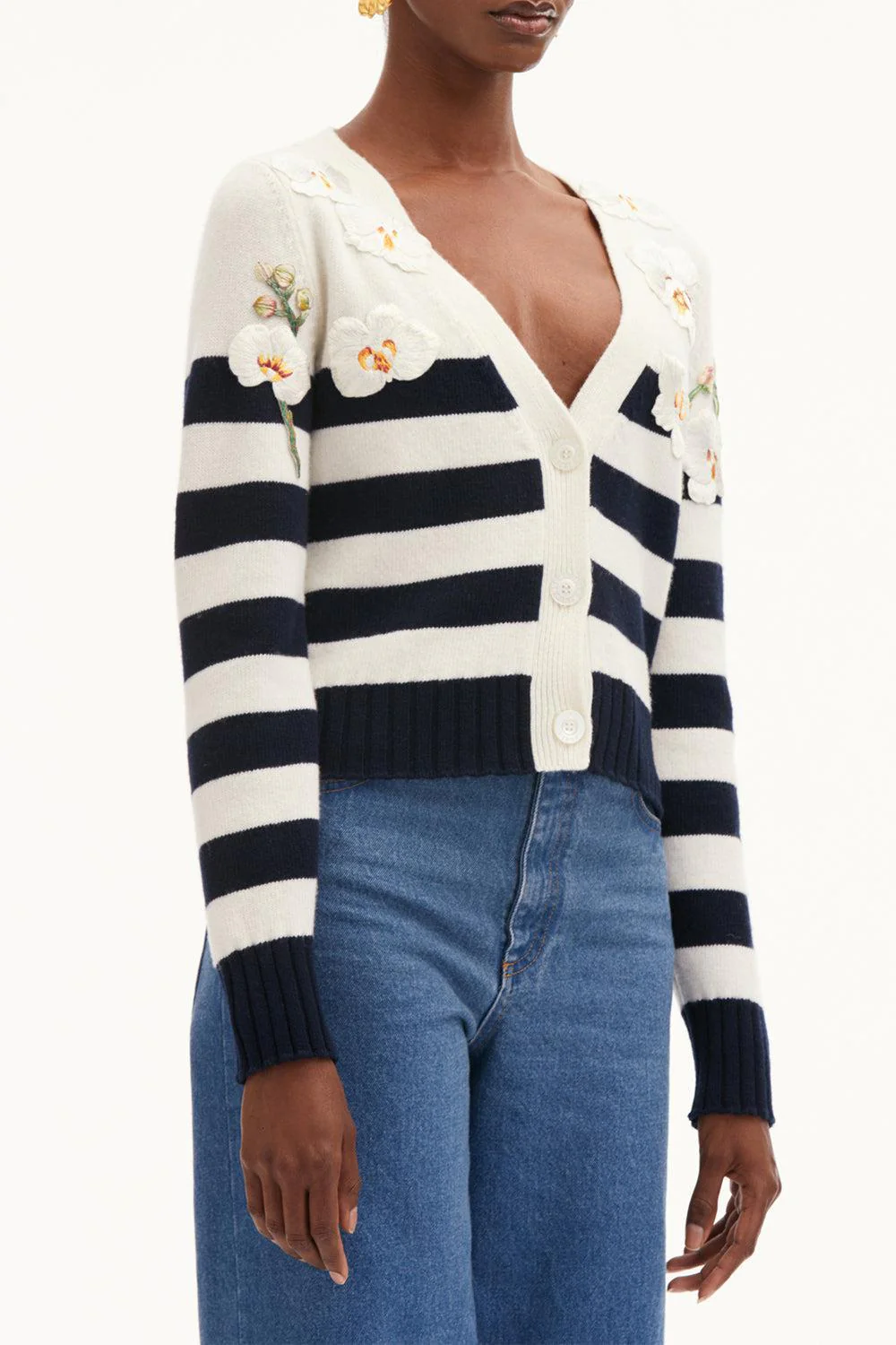 Orchid Threadwork Striped Cardigan - Image 3