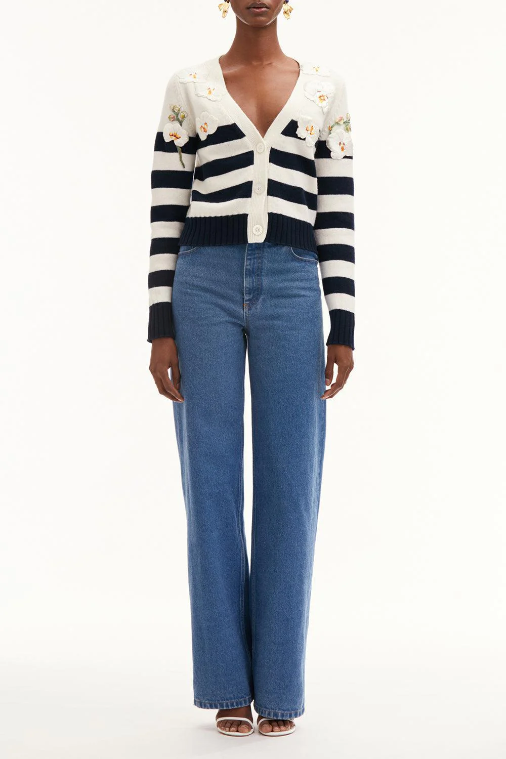 Orchid Threadwork Striped Cardigan - Image 4