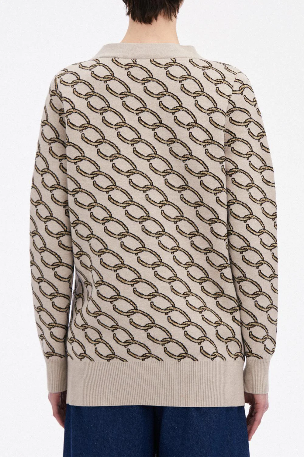 Oscar Chain-Link Long Cardigan - Image 5