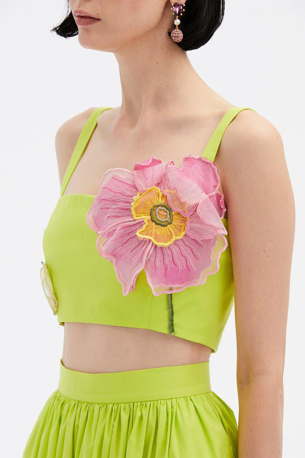 Oversized Floral Crop Tank - Image 4