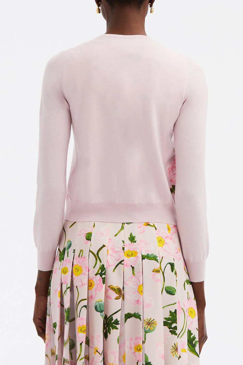 Painted Poppies Embroidered Cardigan - Image 3