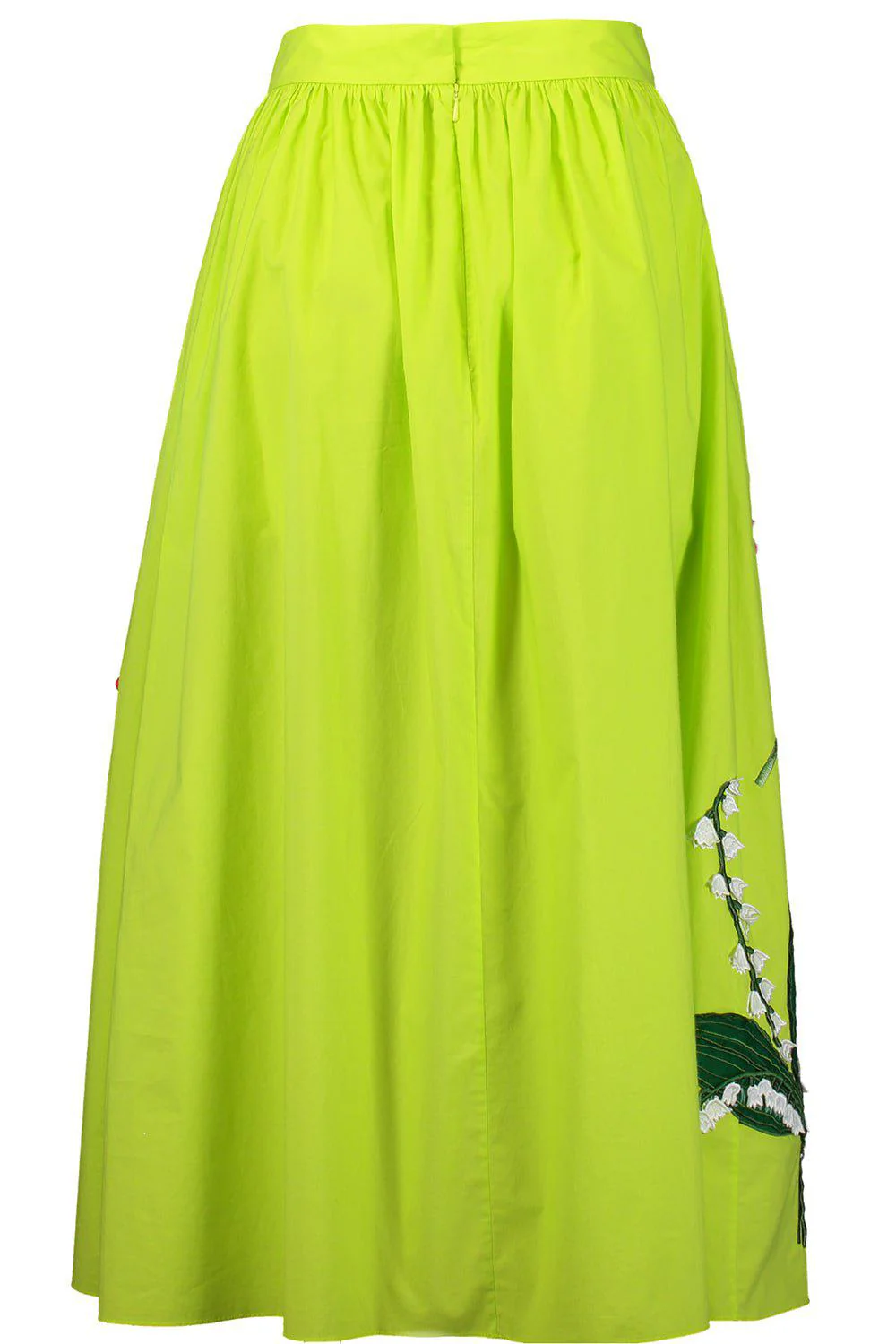 Painted Poppies Embroidered Skirt - Image 5