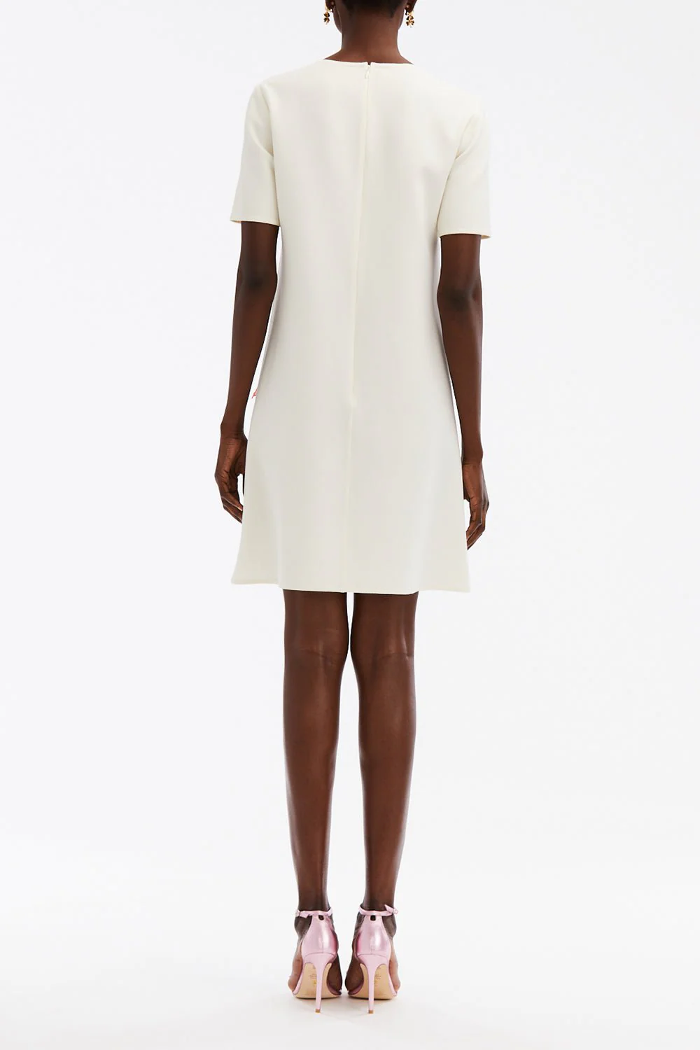Painted Poppies Shift Dress - Ivory - Image 5