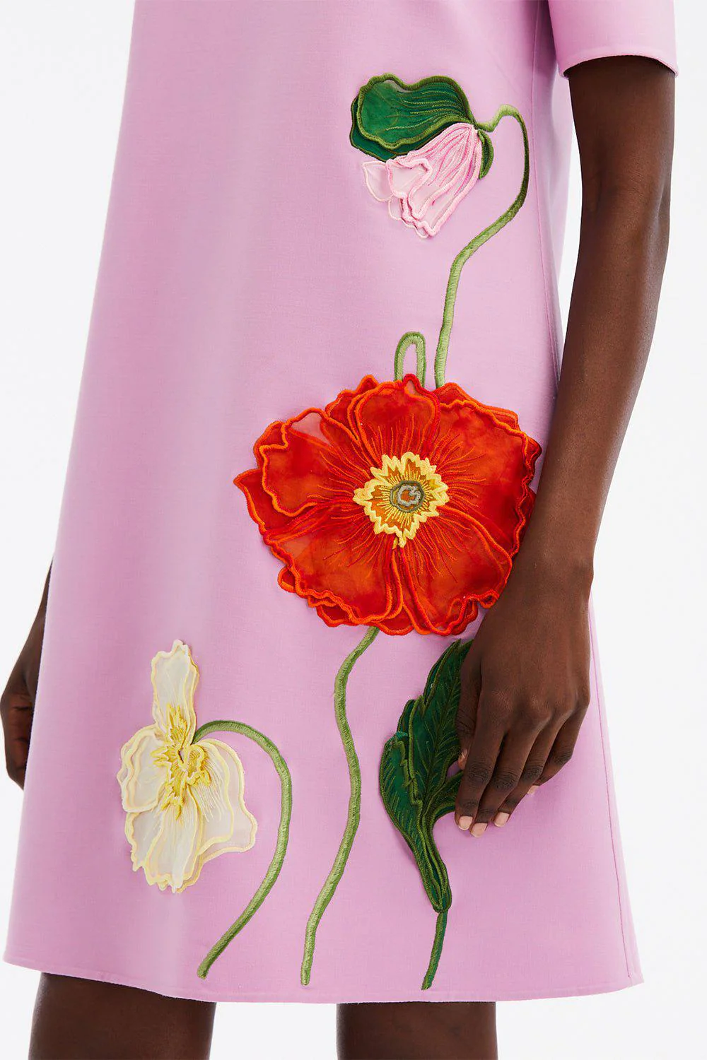 Painted Poppies Shift Dress - Lupine - Image 4