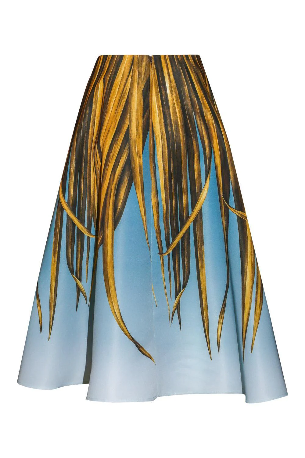 Palm Print Ombre Circle Skirt - Image 4