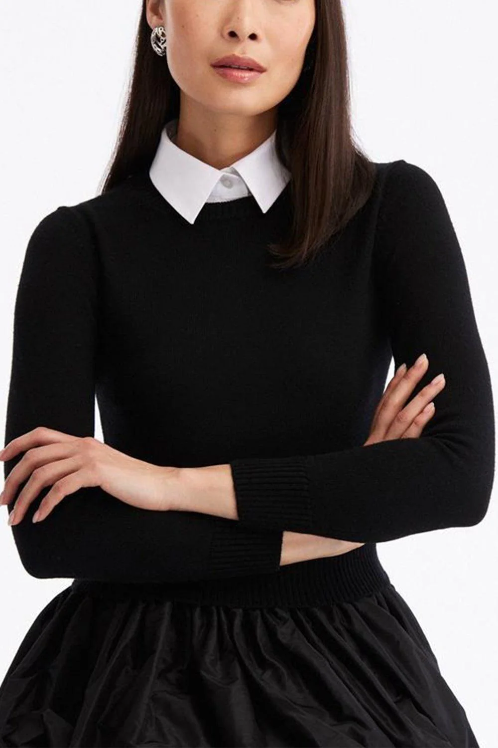 Peplum Drape Pullover - Image 2