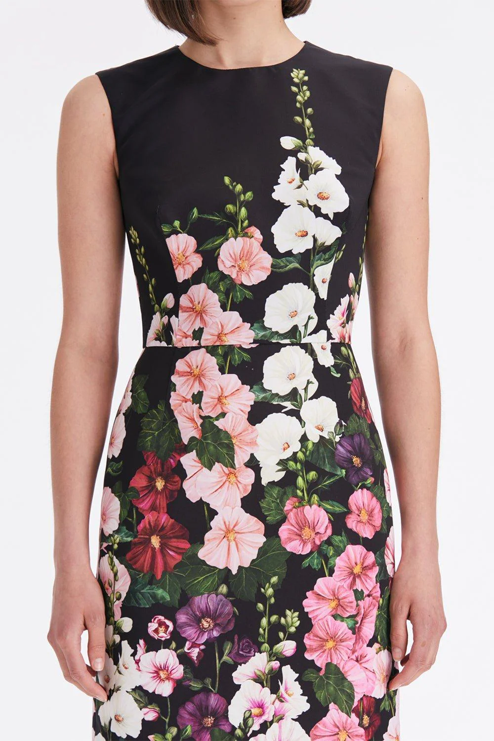 Print Faille Column Gown - Image 3