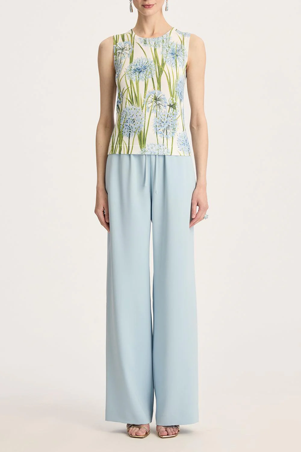 Printed Allium Knit Tank - Image 2