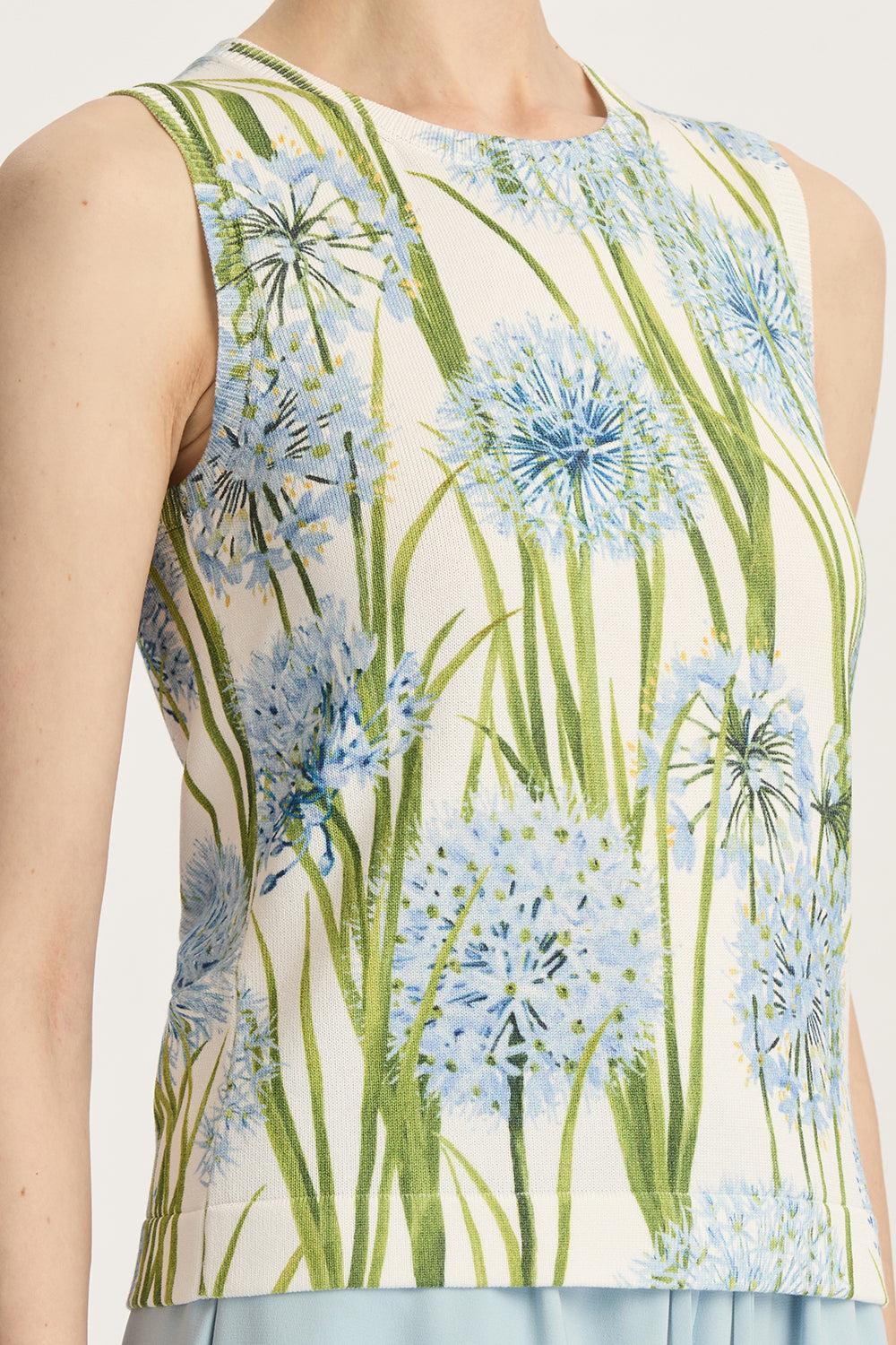 Printed Allium Knit Tank - Image 3