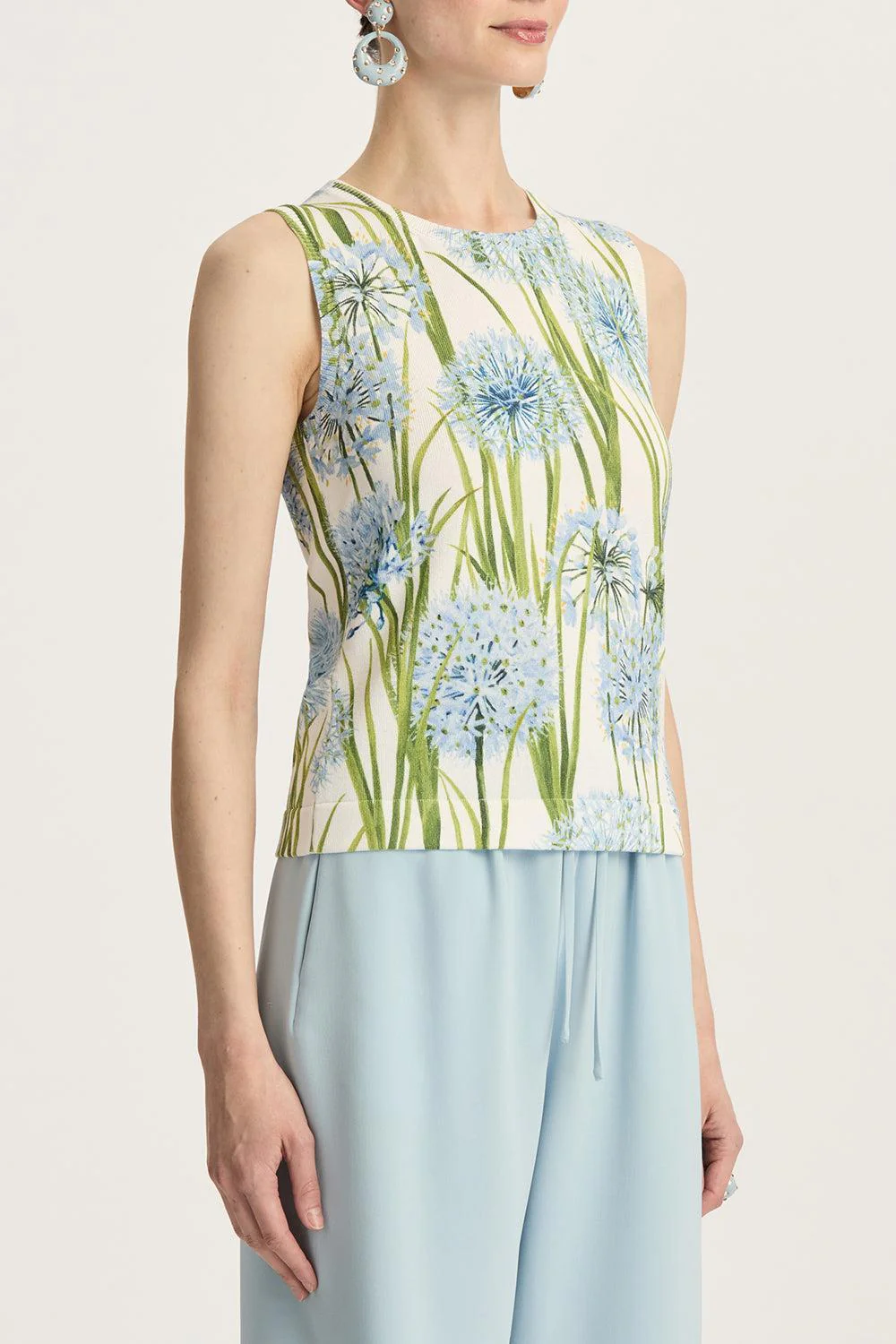 Printed Allium Knit Tank - Image 4