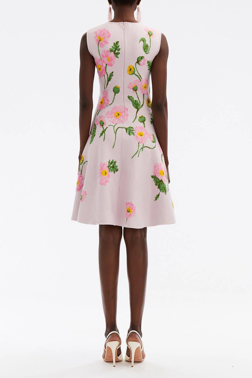 Printed Poppies Fit And Flare Dress - Image 5