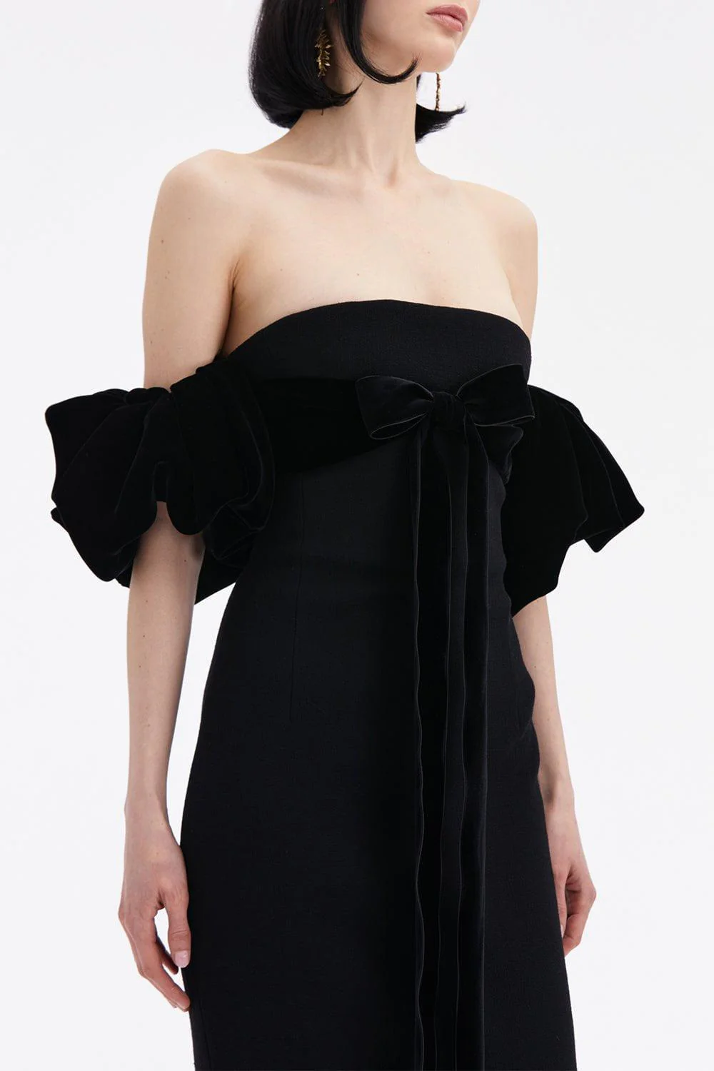 Puff Sleeve Column Gown - Image 3