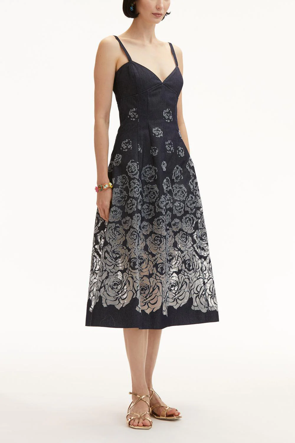 Rose Seam Detail Dress - Image 3