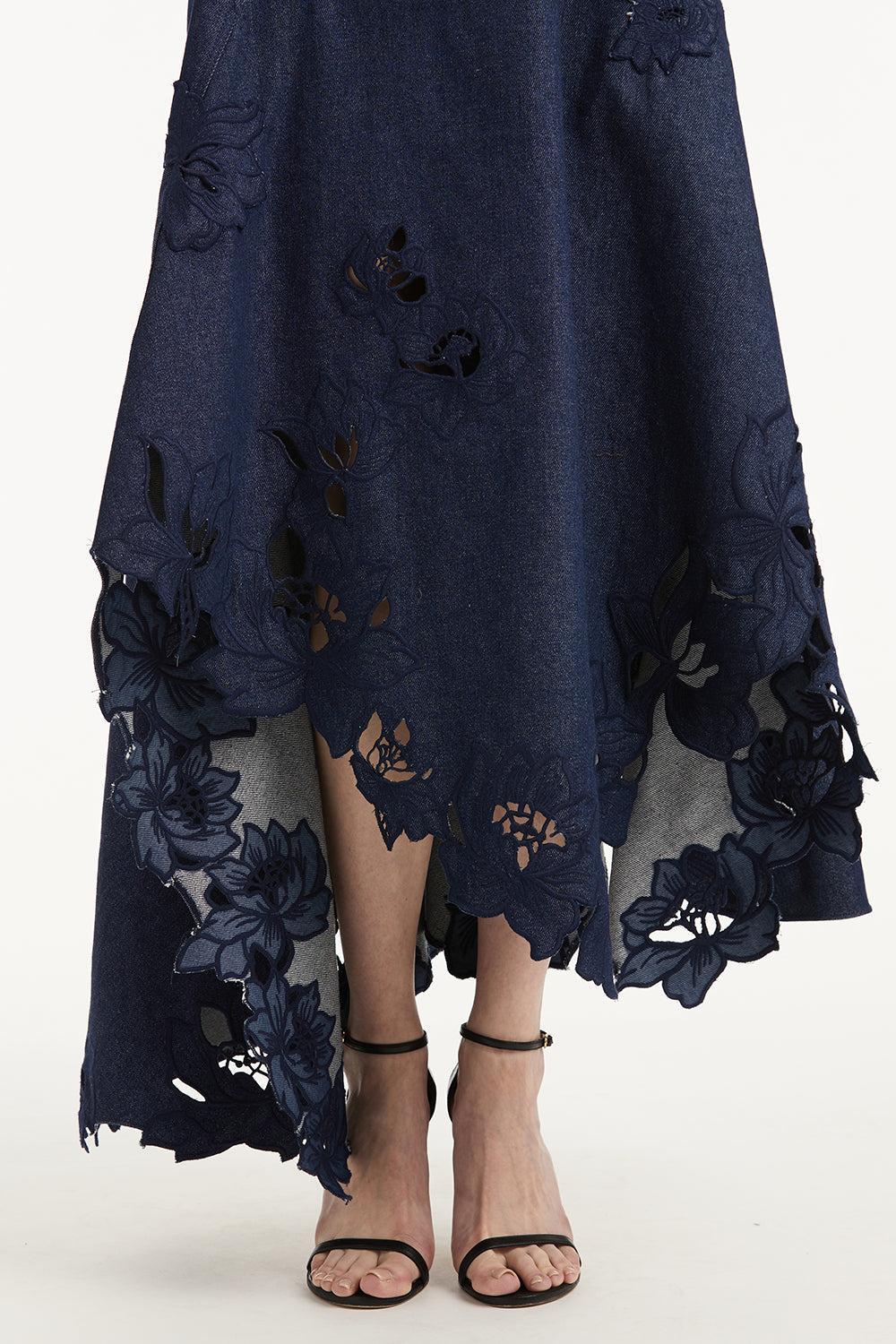 Scoop Neck Embroidered Day Dress - Image 4