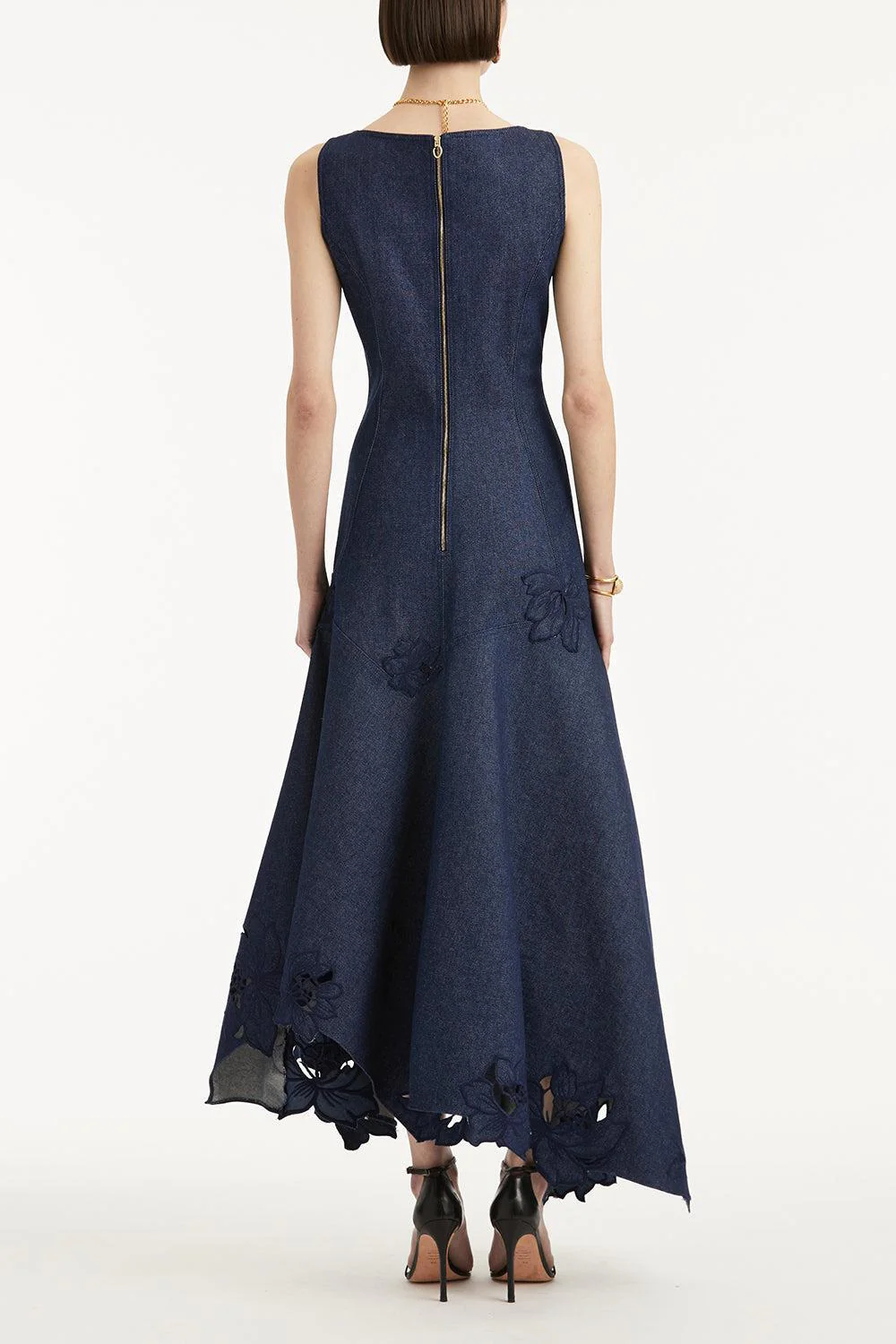 Scoop Neck Embroidered Day Dress - Image 5