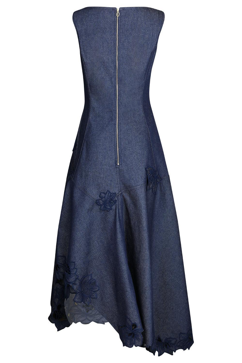 Scoop Neck Embroidered Day Dress - Image 6