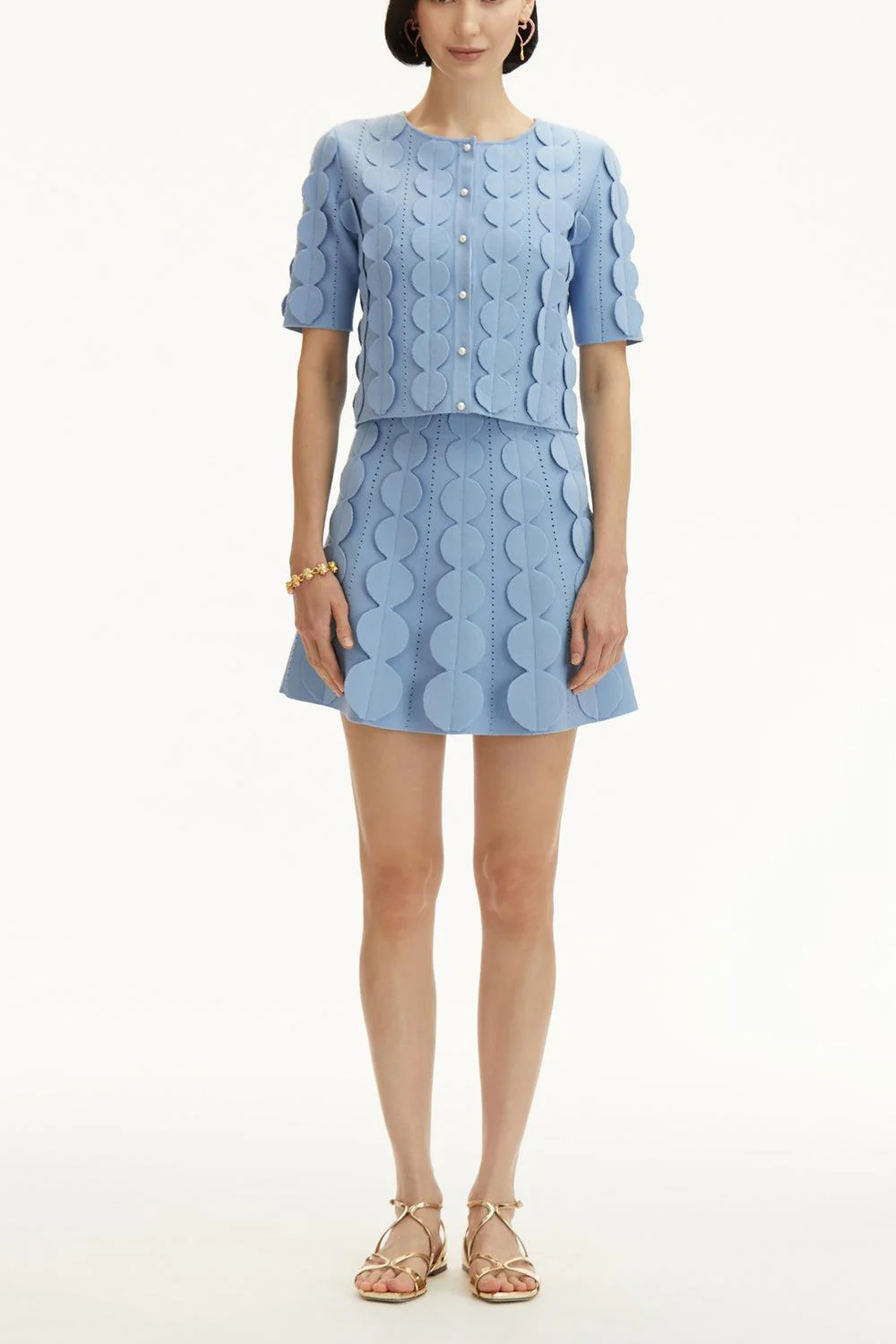 Short Sleeve 3d Circle Cardigan - Image 5