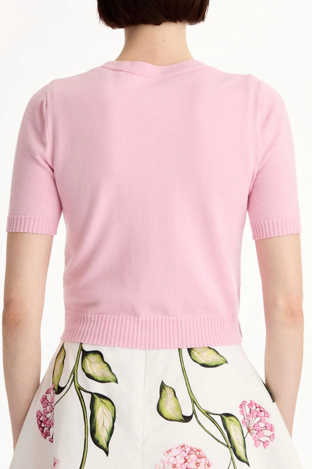 Short Sleeve Cardigan - Pink - Image 5