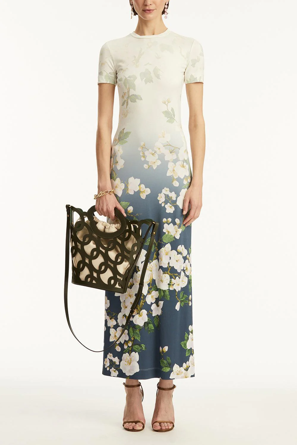 Short Sleeve Cherry Blossom Dress - Image 2