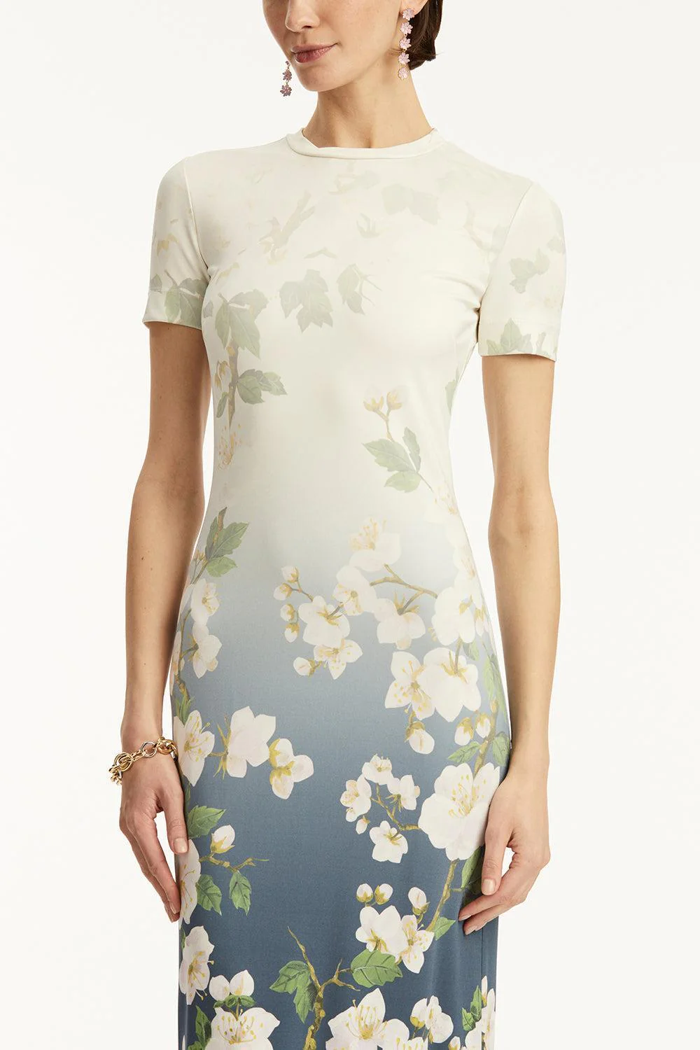 Short Sleeve Cherry Blossom Dress - Image 5