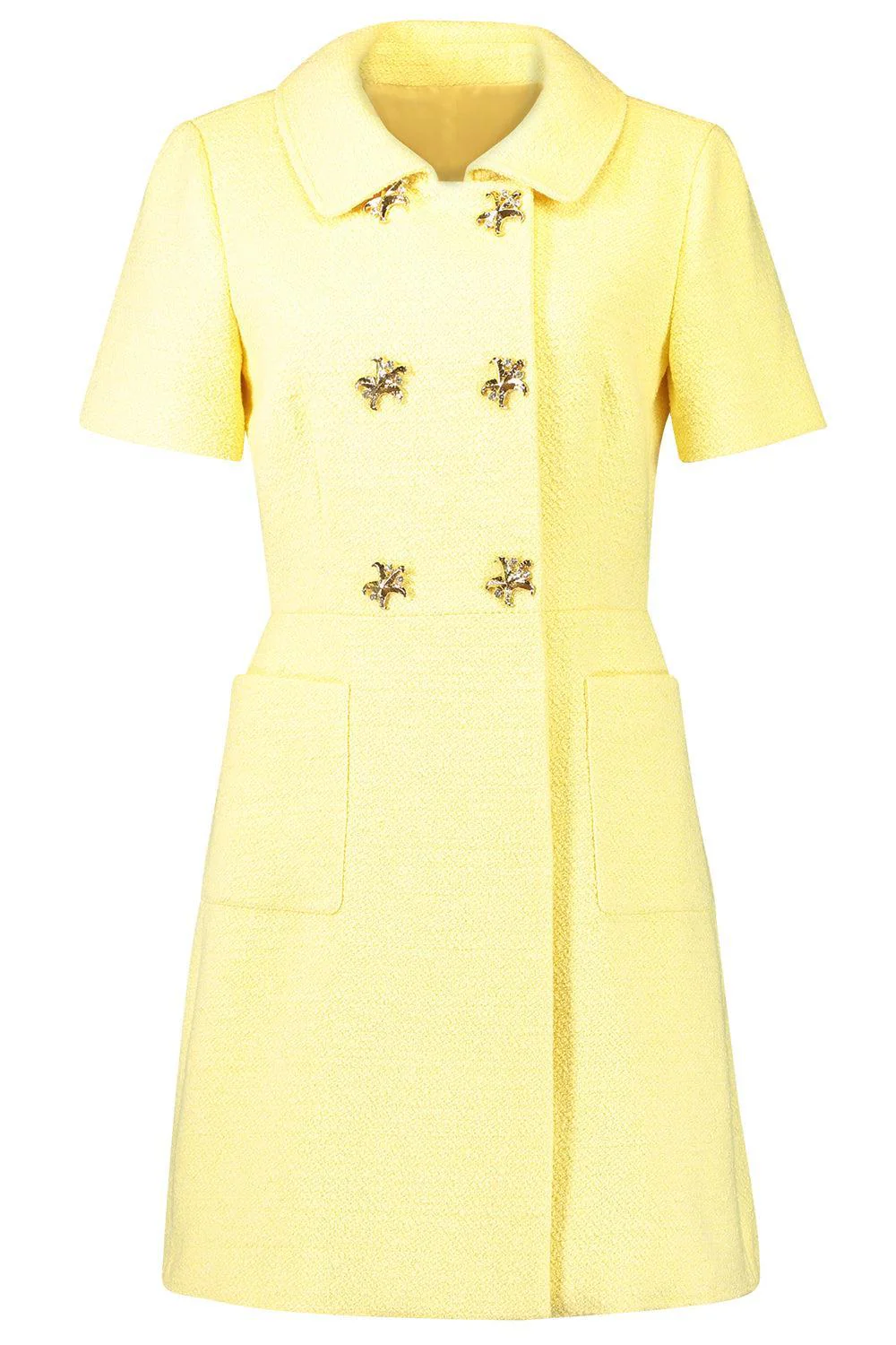 Short Sleeve Collared Dress
