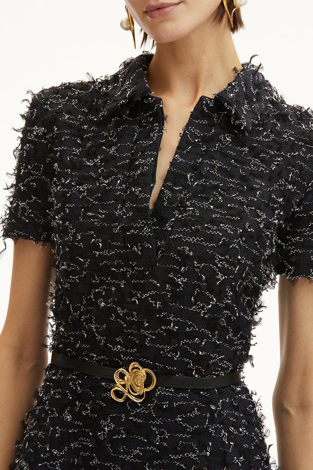 Short Sleeve Belt Dress - Image 5