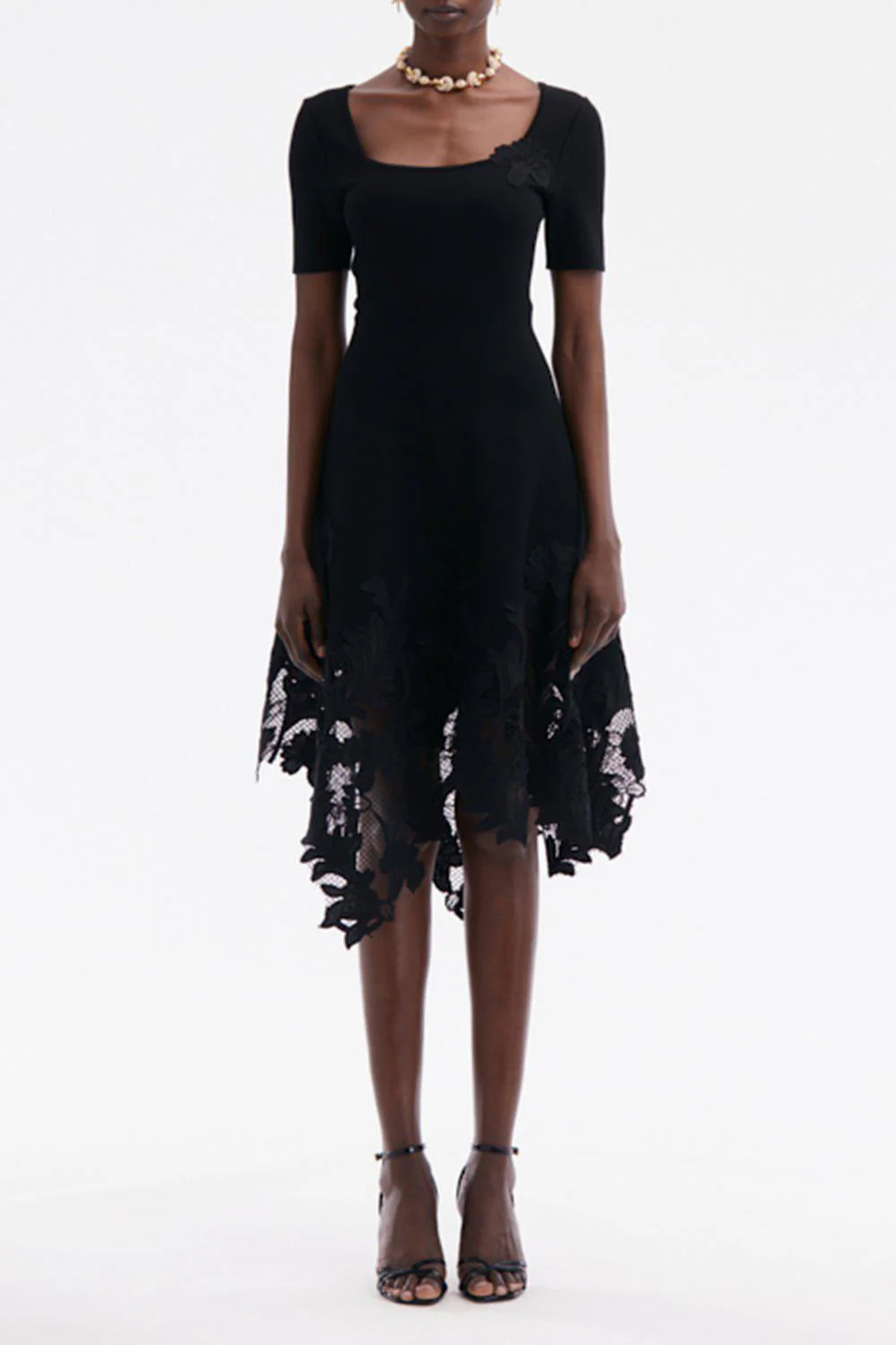 Short Sleeve Marbled Carnation Dress - Image 2
