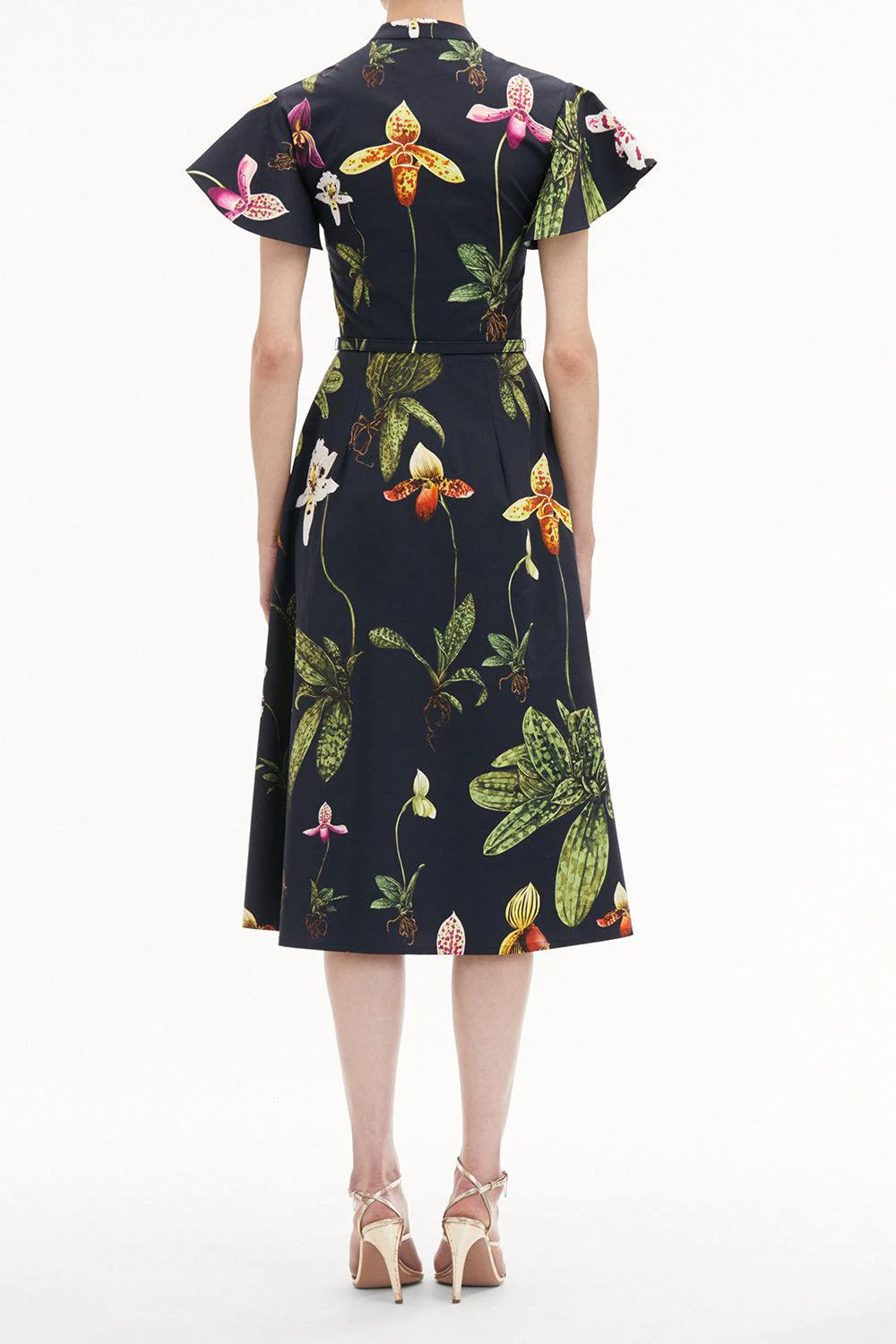 Short Sleeve Orchid Midi Dress - Image 4