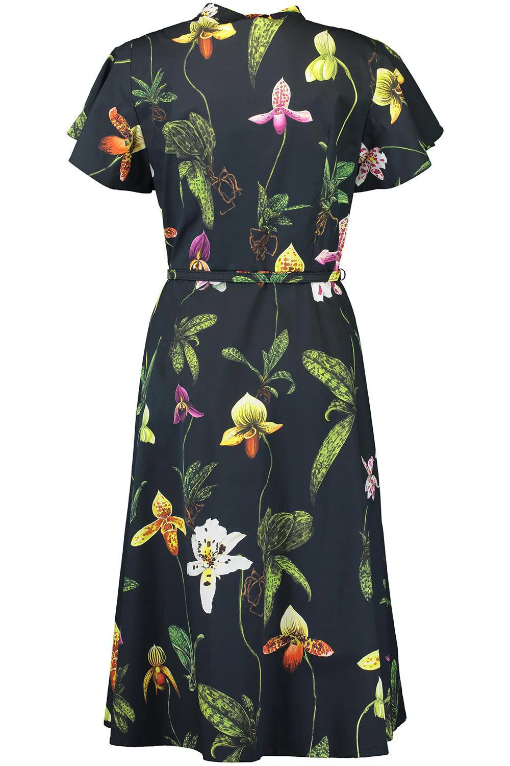 Short Sleeve Orchid Midi Dress - Image 5