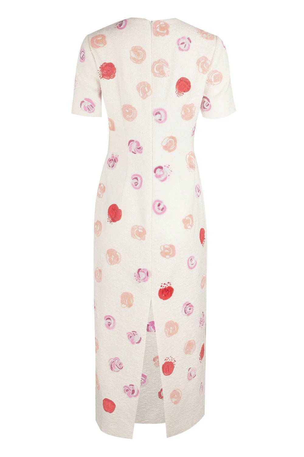 Short Sleeve Rose Embroidered Dress - Image 6
